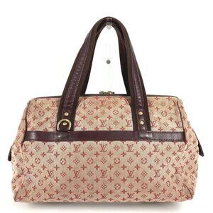 LOUIS VUITTON M92311 Monogram mini Josephine GM Hand Bag Canvas Slys Red